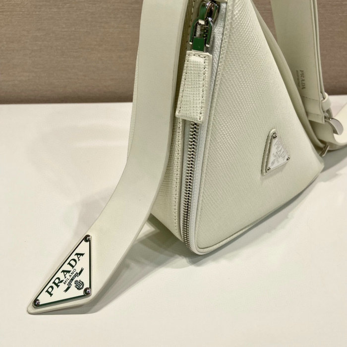 Prada Saffiano leather belt bag White 2VL039