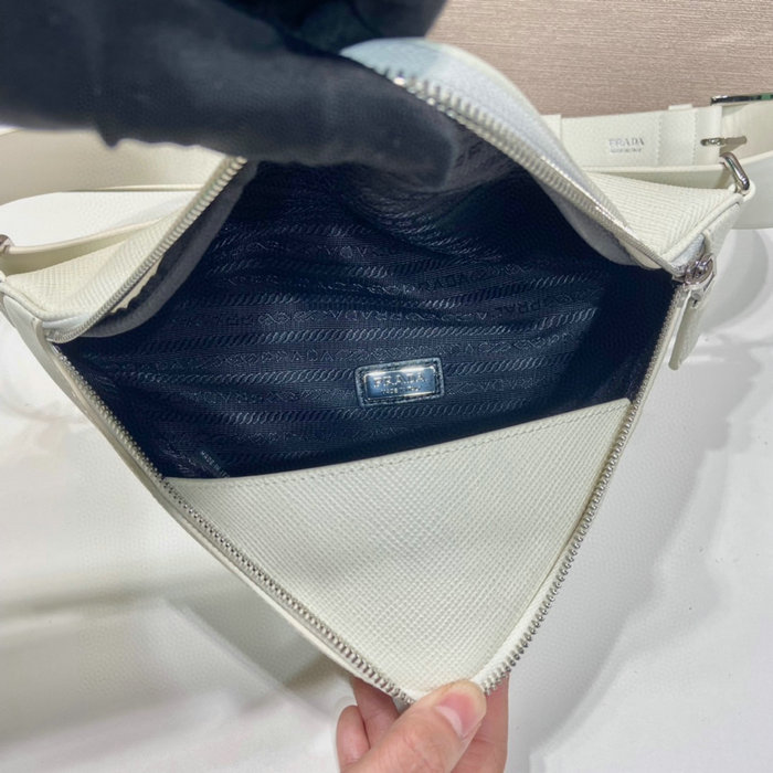 Prada Saffiano leather belt bag White 2VL039