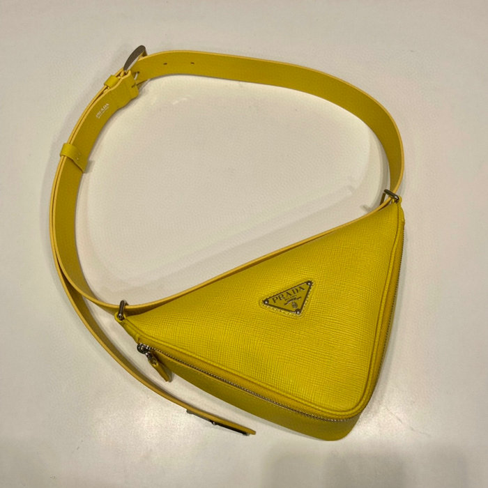 Prada Saffiano leather belt bag Yellow 2VL039