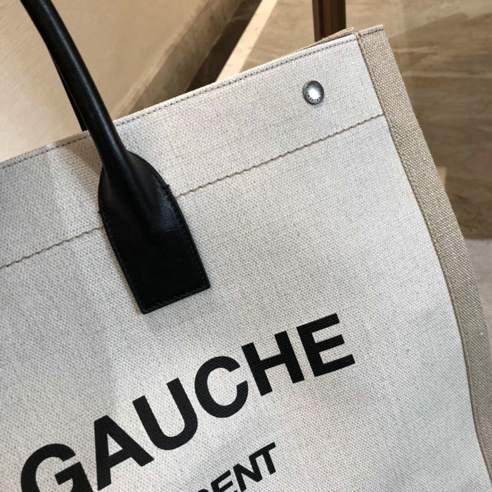 Saint Laurent Rive Gauche Large Tote Bag Beige 509415