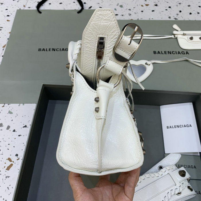 Balenciaga Neo Cagole XS shoulder bag White B70094