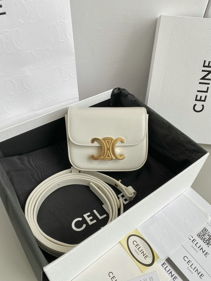Celine Mini Triomphe WhiteC35021