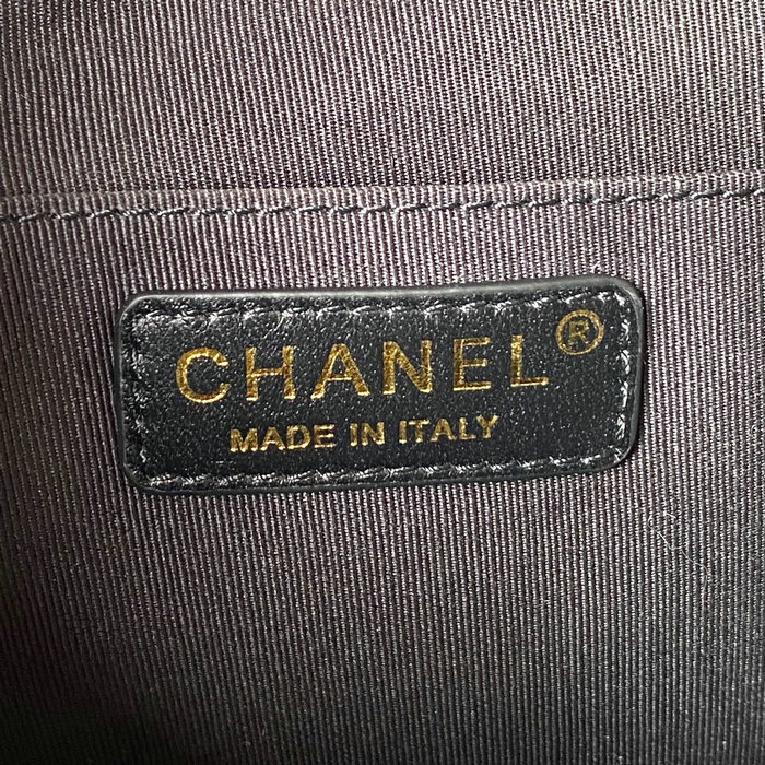 Chanel Tweed Backpack Black AS3615