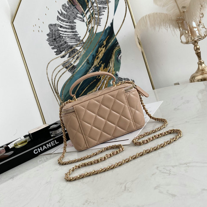 Chanel Vanity Case Bag Beige AS81118
