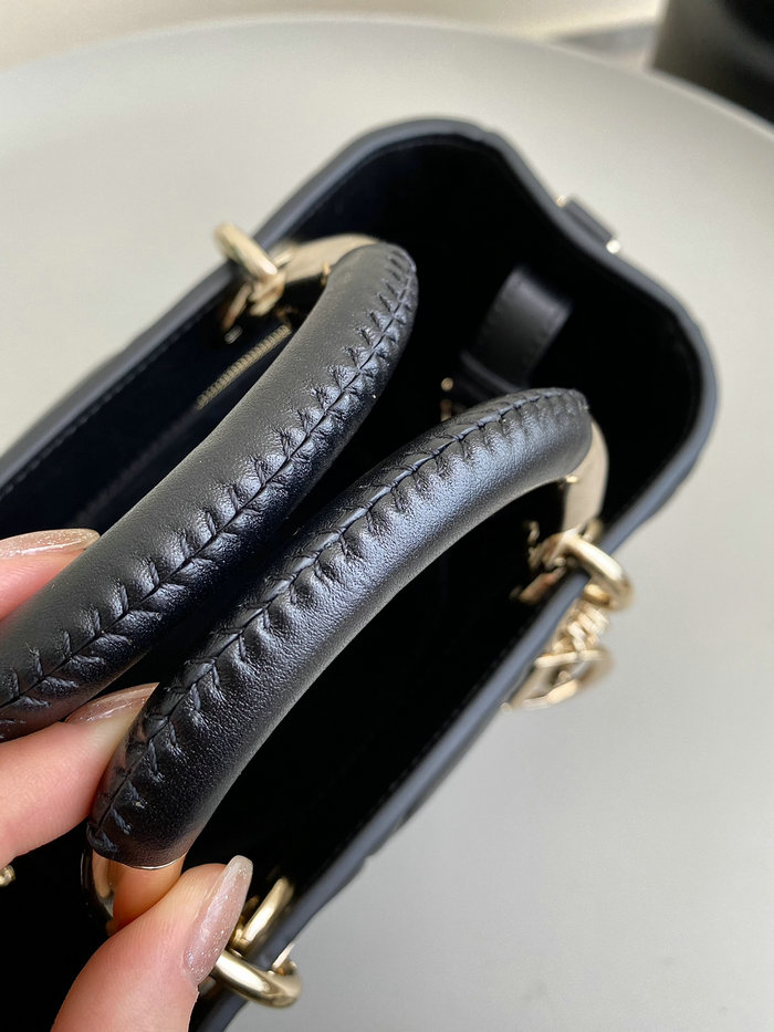 Dior Lady Handbag Black D7501
