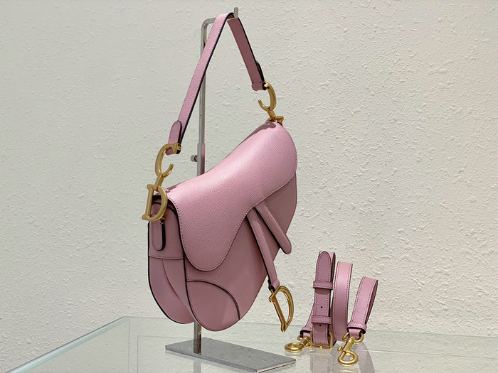 Dior Saddle Bag with Strap Pink M0455