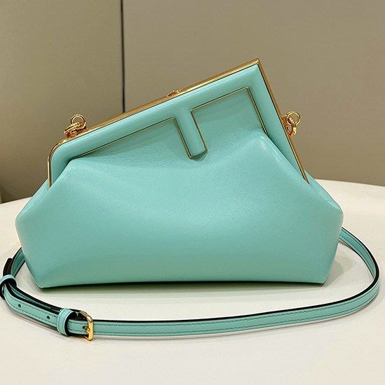 Fendi First small leather bag Blue F80018