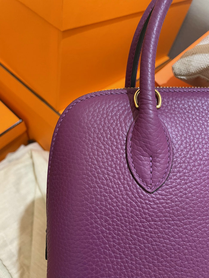 Hermes Bolide Clemence Leather Tote Bag Anemone HB12601