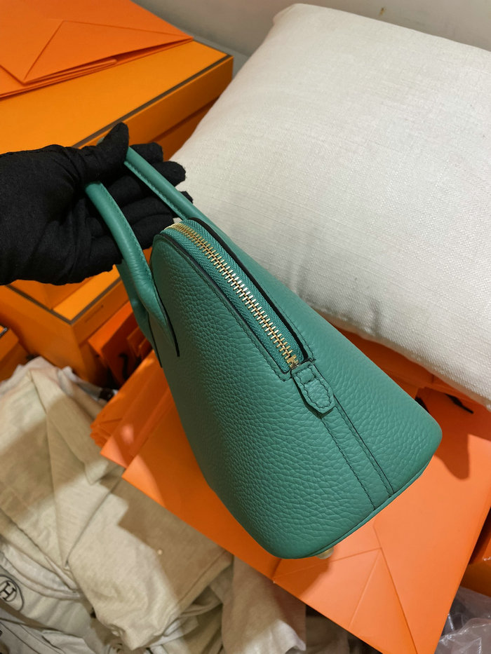 Hermes Bolide Clemence Leather Tote Bag Vert Veronese HB12601
