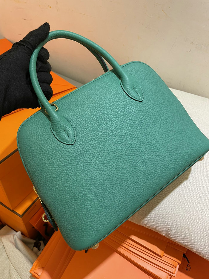 Hermes Bolide Clemence Leather Tote Bag Vert Veronese HB12601