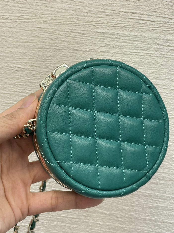 Chanel Clutch with Chain Green AP3074