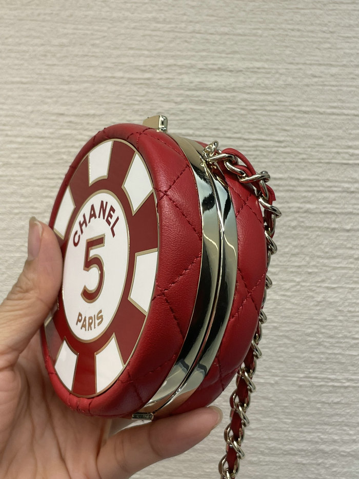 Chanel Clutch with Chain Red AP3074