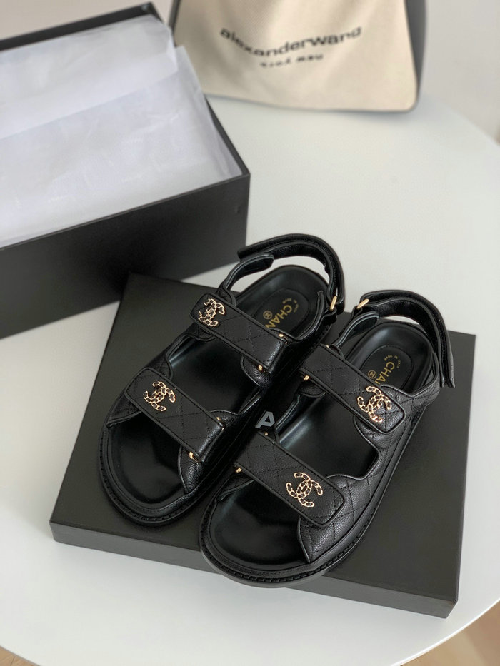 Chanel Sandals Black CS02172
