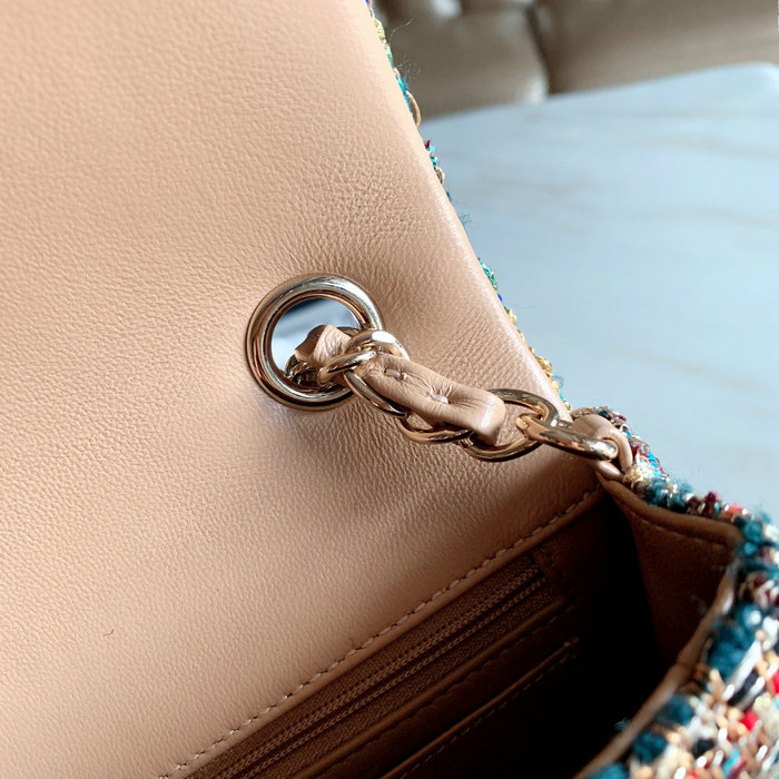 Chanel Tweed Small Flap Bag Blue CF69906