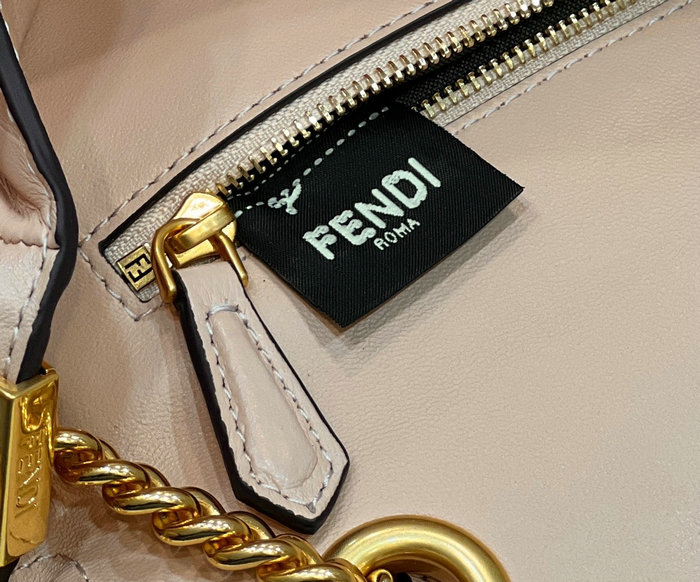 Fendi Baguette Chain Midi Bag Pink F8533
