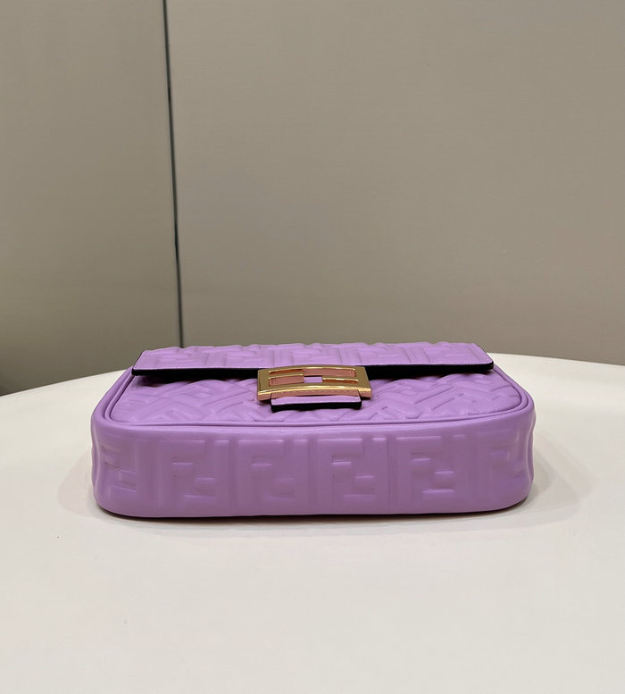 Fendi Baguette Chain Midi Bag Purple F8533