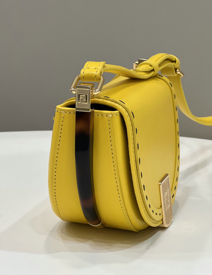 Fendi Moonlight Leather Bag Yellow F80008