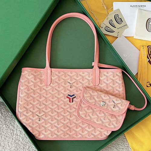 Goyard Goyardine Mini Tote Bag Pink G6003