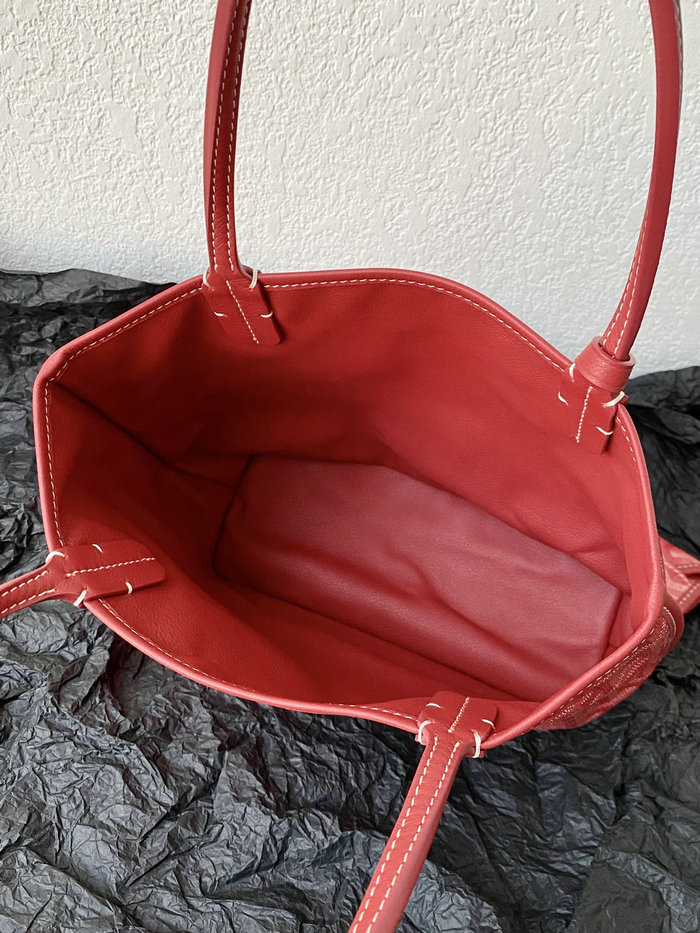 Goyard Goyardine Mini Tote Bag Red G6003