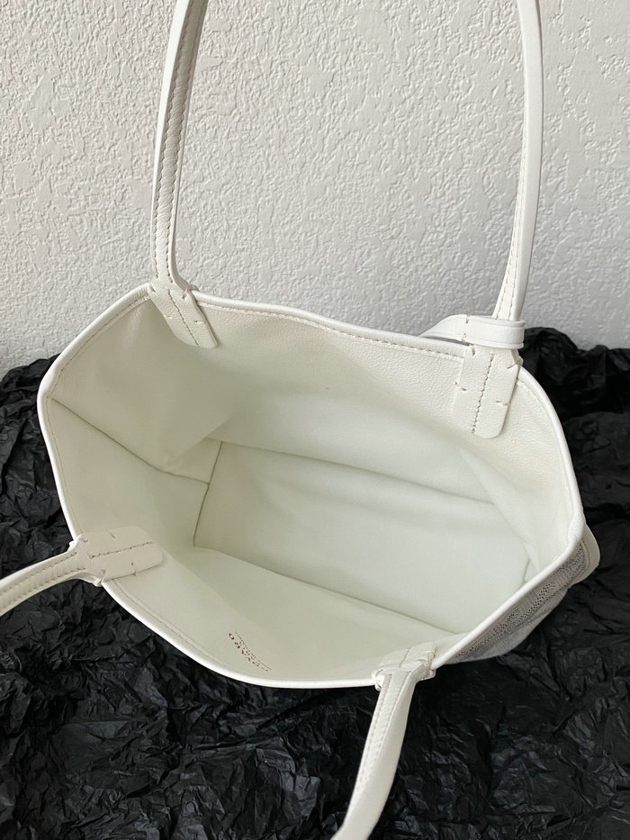Goyard Goyardine Mini Tote Bag White G6003