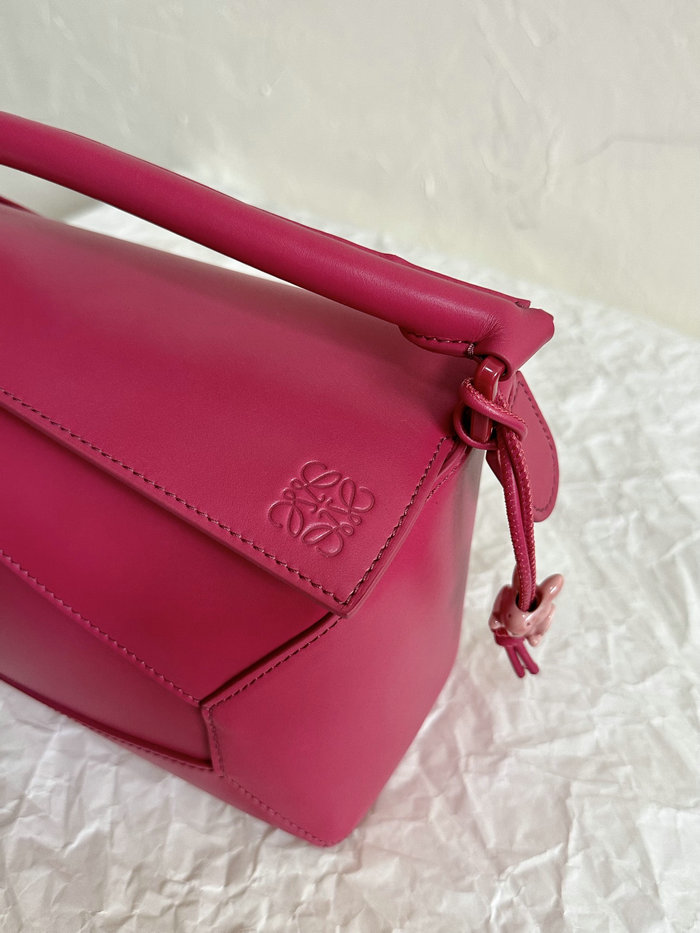Loewe Small Puzzle Edge Leather Bag Pink L02231
