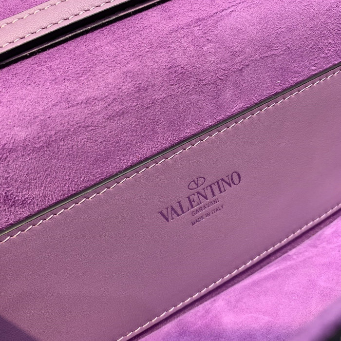 Valentino Loco Embroidered Small Shoulder Bag Blue V5032