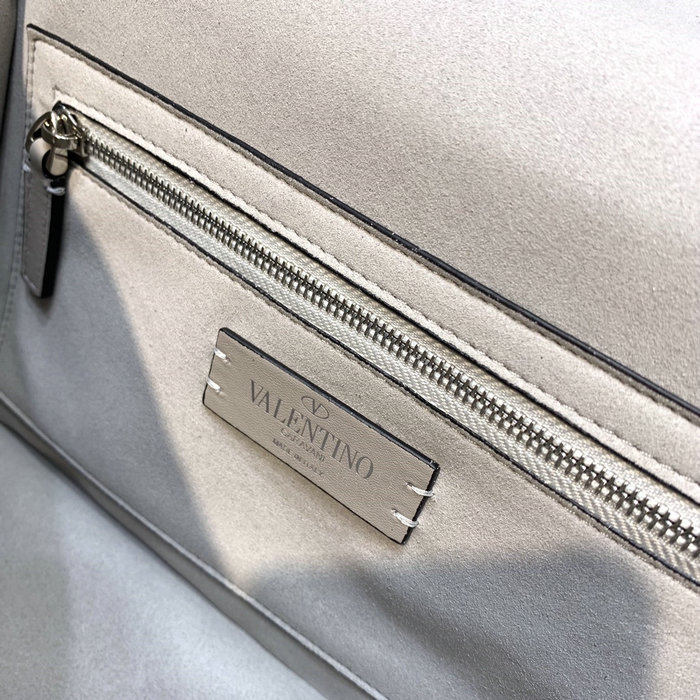 Valentino Medium Rhinestones Roman Stud Bag Silver V0082