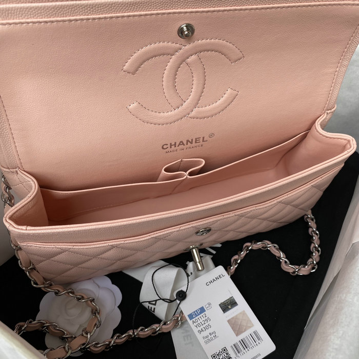 Classic Chanel Medium Flap Bag Pink CF1112