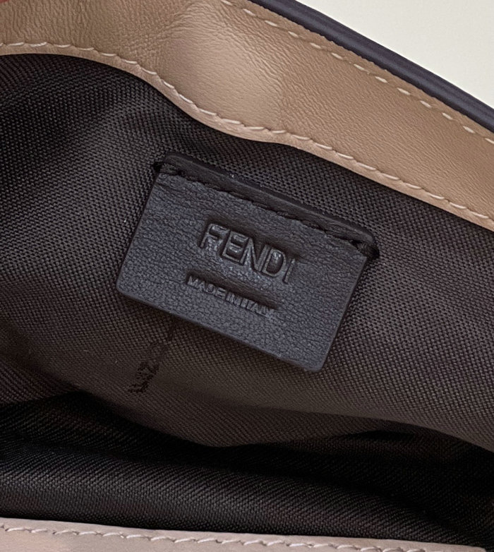 Fendi Baguette Mini leather bag Beige F0191S