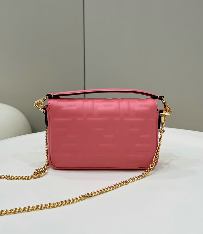Fendi Baguette Mini leather bag Pink F0191S