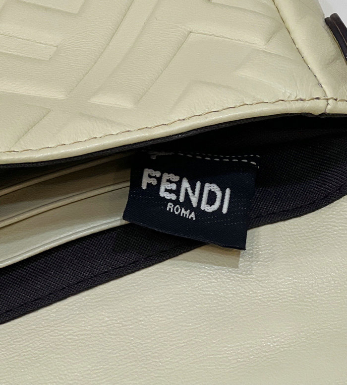 Fendi Baguette Mini leather bag Yellow F0191S