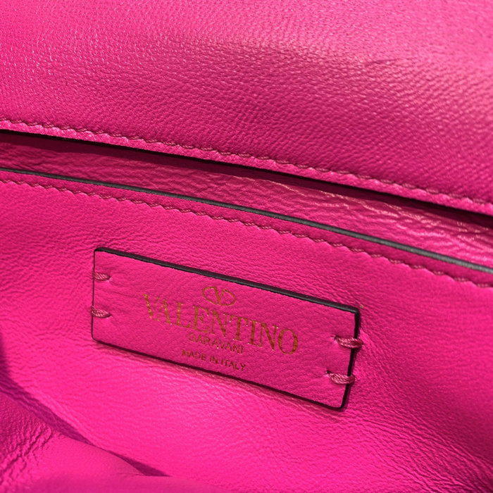 Valentino Small Roman Stud The Shoulder Bag Pink WB0l04