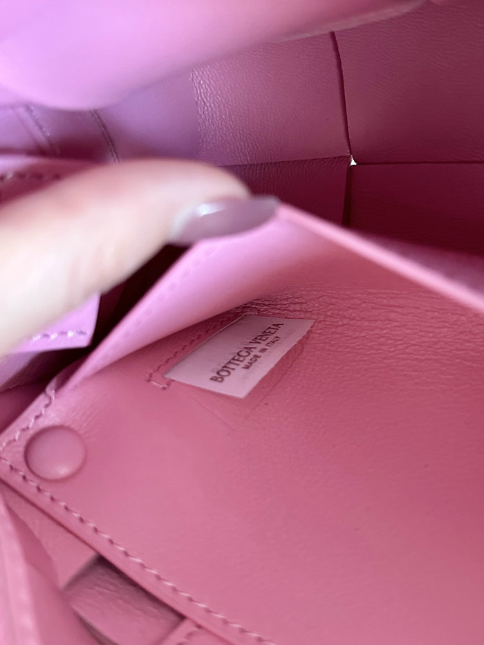 Bottega Veneta Brick Cassette Small Shoulder Bag Pink B721966