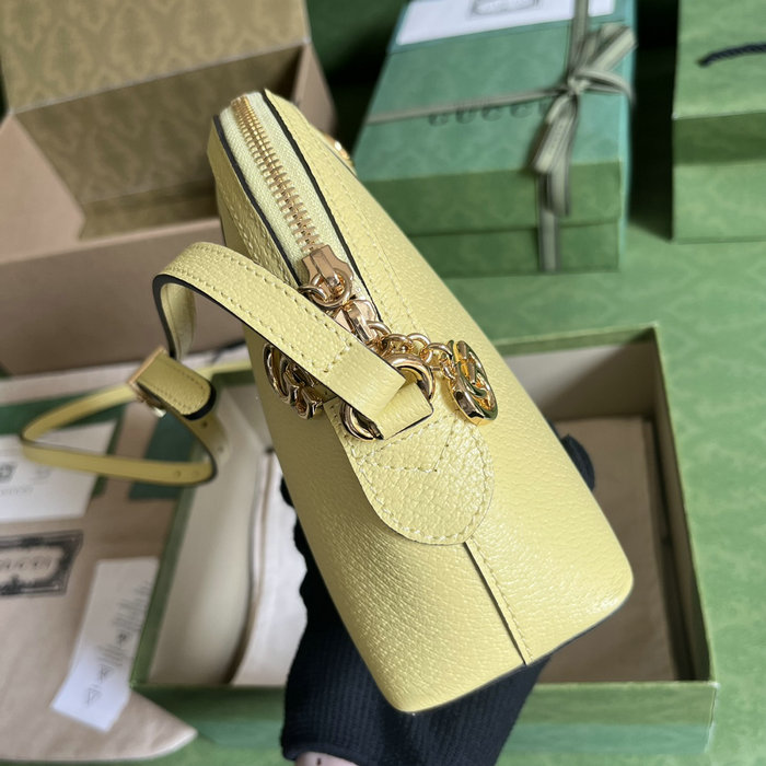 Gucci Ophidia Small Shoulder Bag Yellow 499621