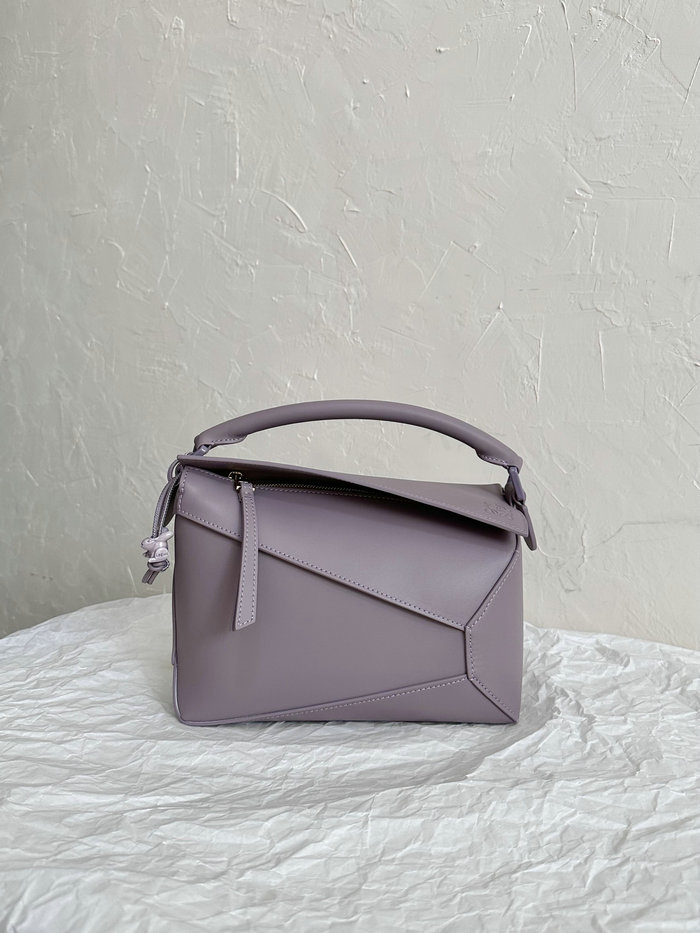 Loewe Small Puzzle Edge Leather Bag Purple L02231