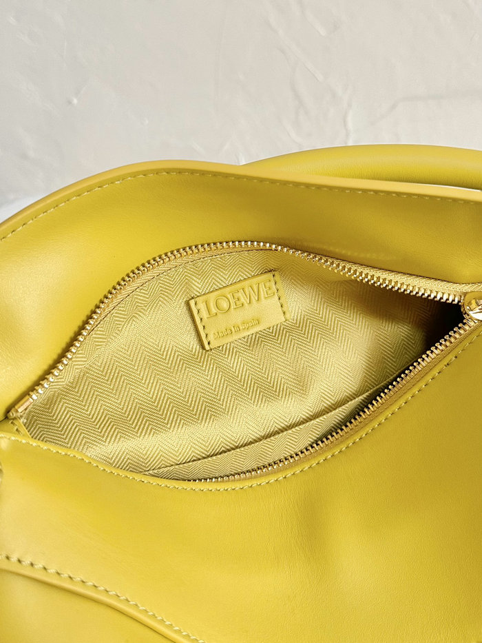 Loewe Small Puzzle Edge Leather Bag Yellow L02231