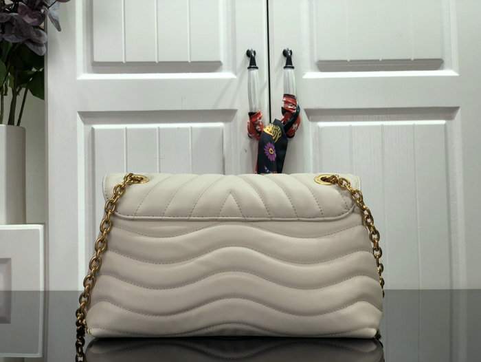 Louis Vuitton New Wave Chain Bag MM White M58552