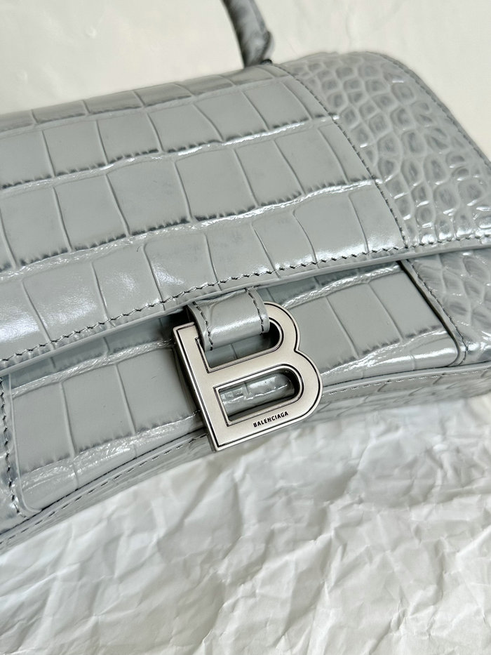 Balenciaga Hourglass Top Handle Bag Grey B59354B26