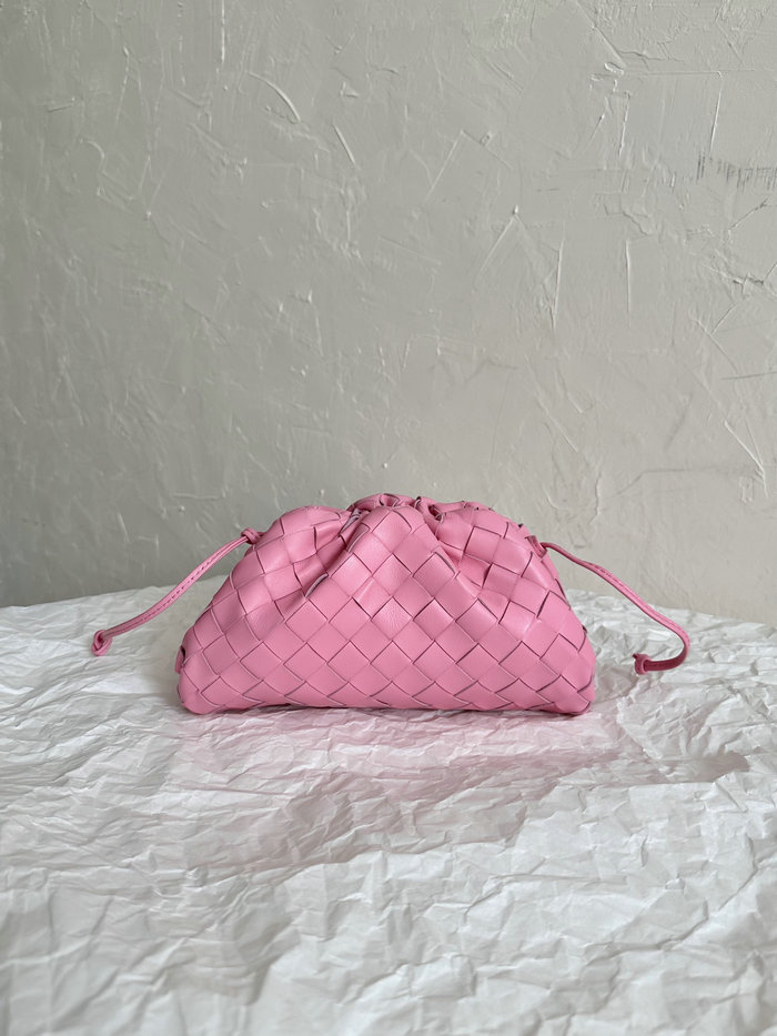 Bottega Veneta Woven Leather Small the Pouch Pink B585853