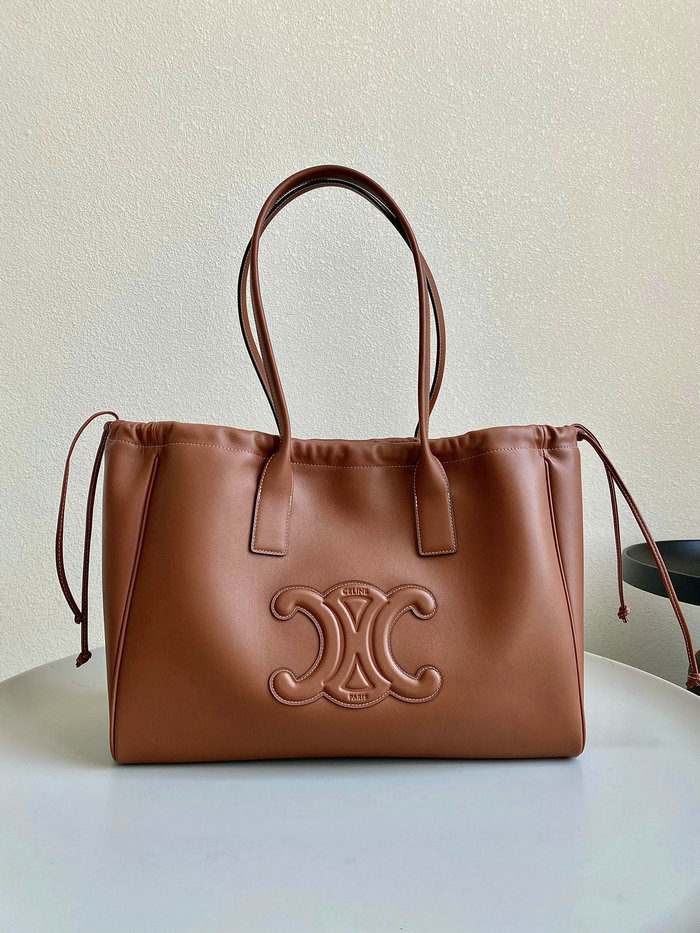 Celine Cabas Drawstring Cuir Triomphe Tan CL35307