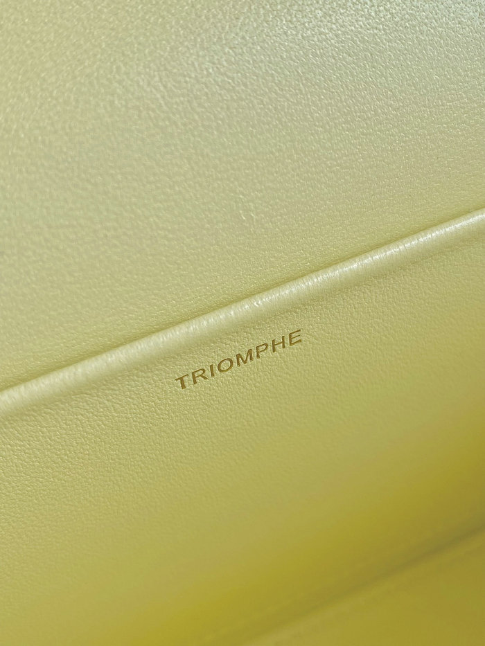 Celine Triomphe Shoulder Bag Yellow C35029