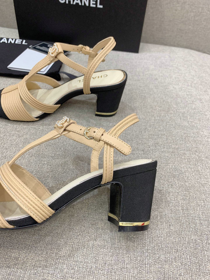 Chanel Sandals Beige CS03184