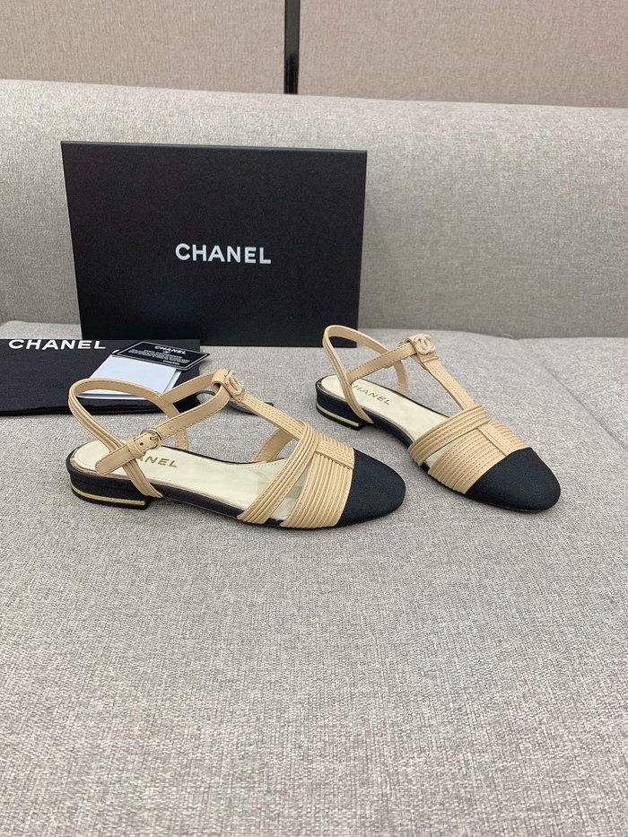 Chanel Sandals Beige CS03186