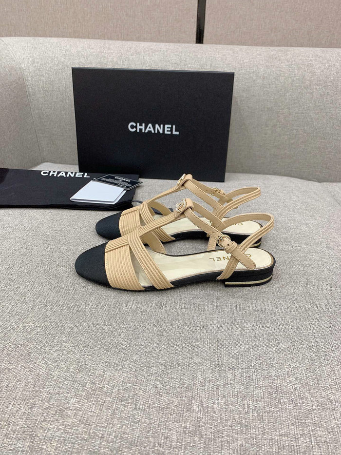 Chanel Sandals Beige CS03186