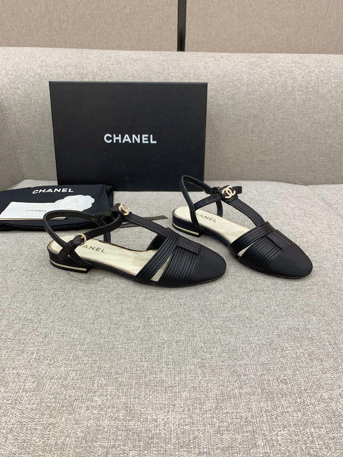 Chanel Sandals Black CS03186