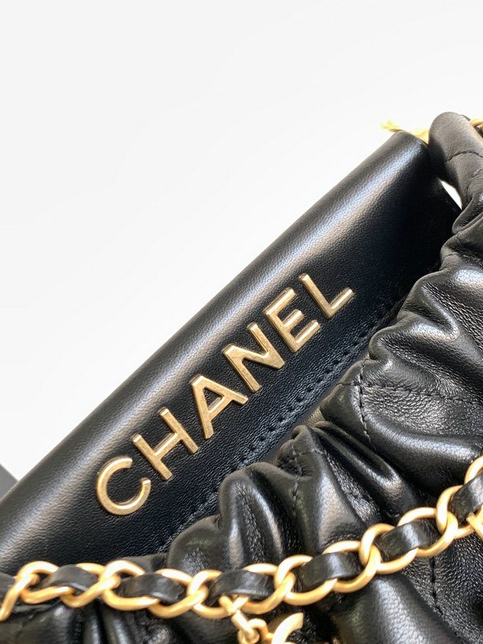 Chanel Small Bucket Bag Black AS3793