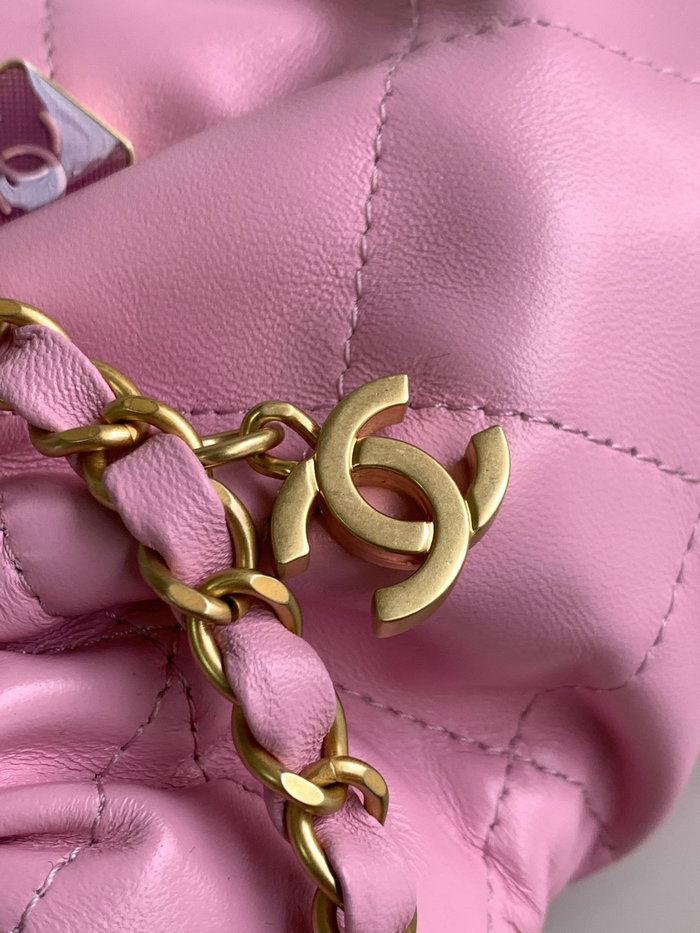 Chanel Small Bucket Bag Pink AS3793