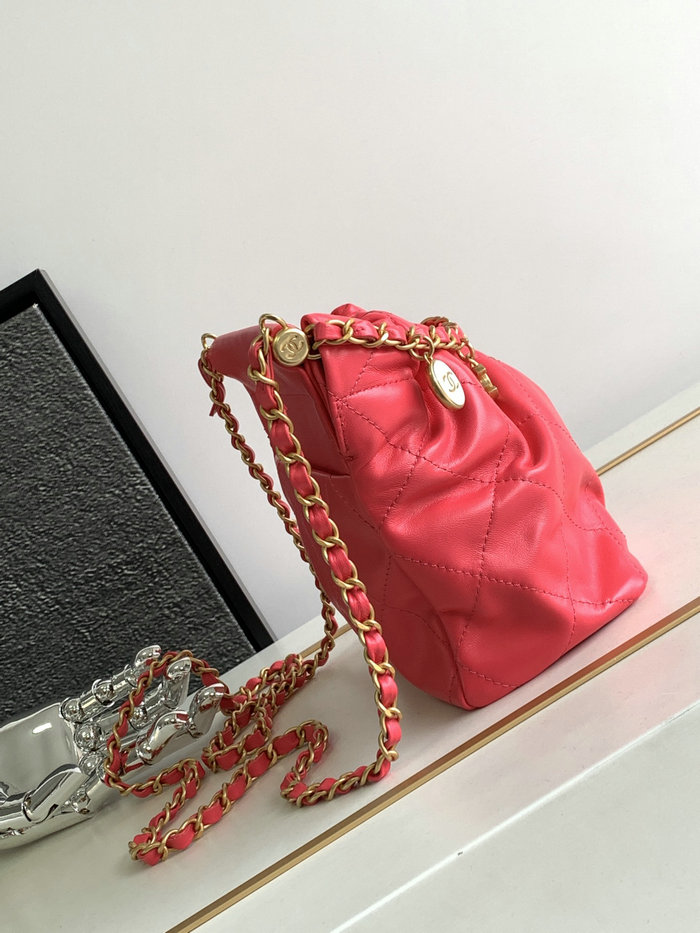 Chanel Small Bucket Bag Red AS3793