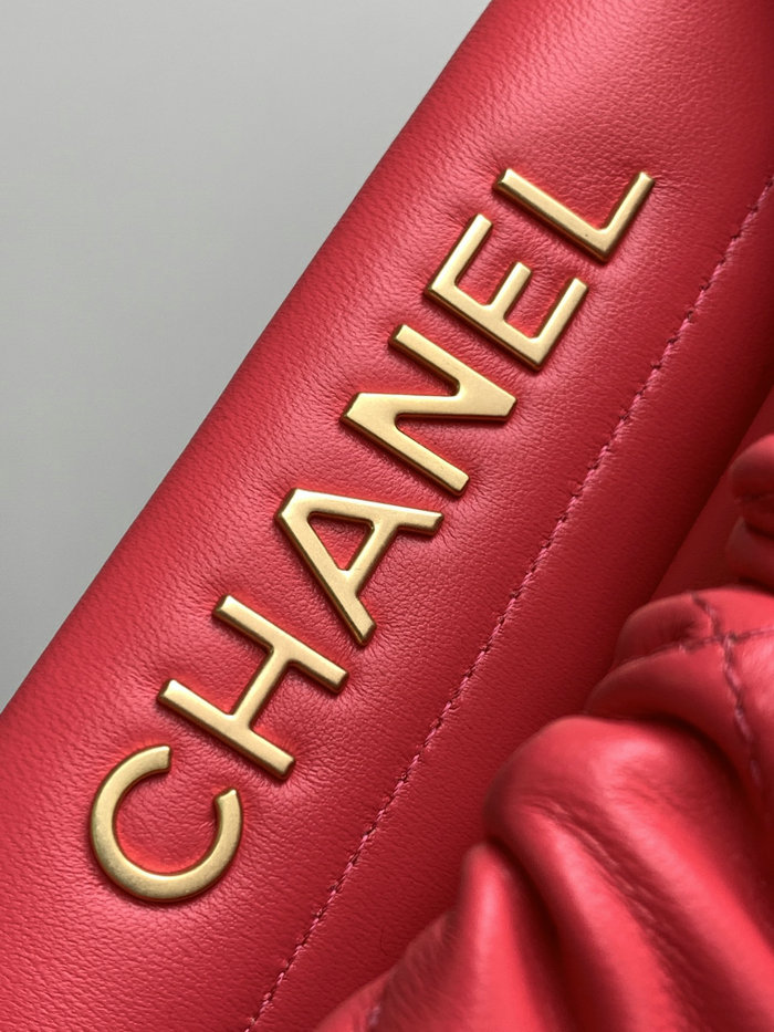 Chanel Small Bucket Bag Red AS3793
