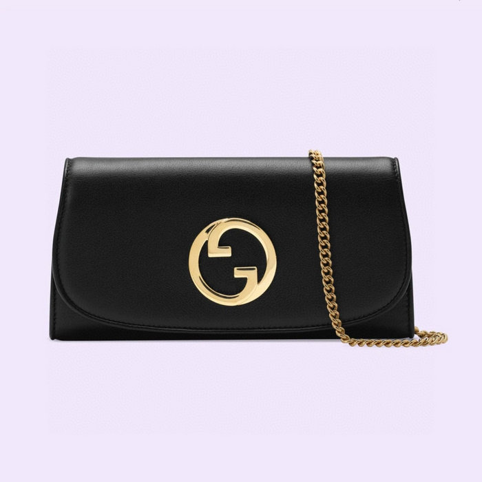 Gucci Blondie continental chain wallet Black 725215